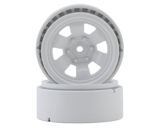 Kyosho KC10 Composite 1.9" 6-Spokes Bead-lock Wheels (White) (2)