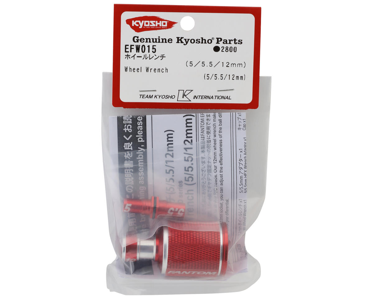 Kyosho Wheel Wrench (Red) (5/5.5/12mm)