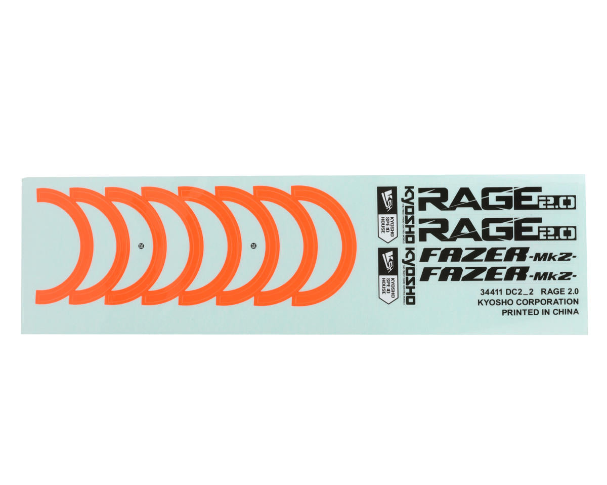 Kyosho Rage 2.0 Pre-Painted Body Set (Red)