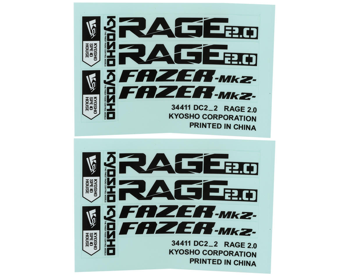 Kyosho Rage 2.0 Body Set (Clear)