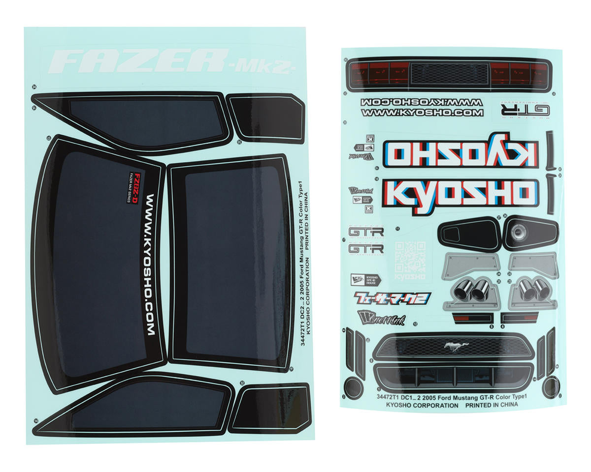Kyosho 2005 Ford Mustang GT-R Body Set (Clear)