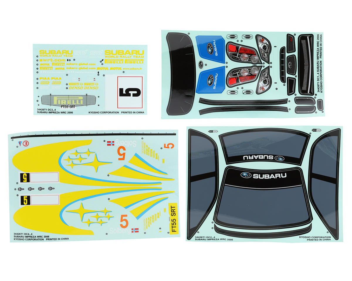 Kyosho 2006 Subaru Impreza WRC Body Set (Clear)