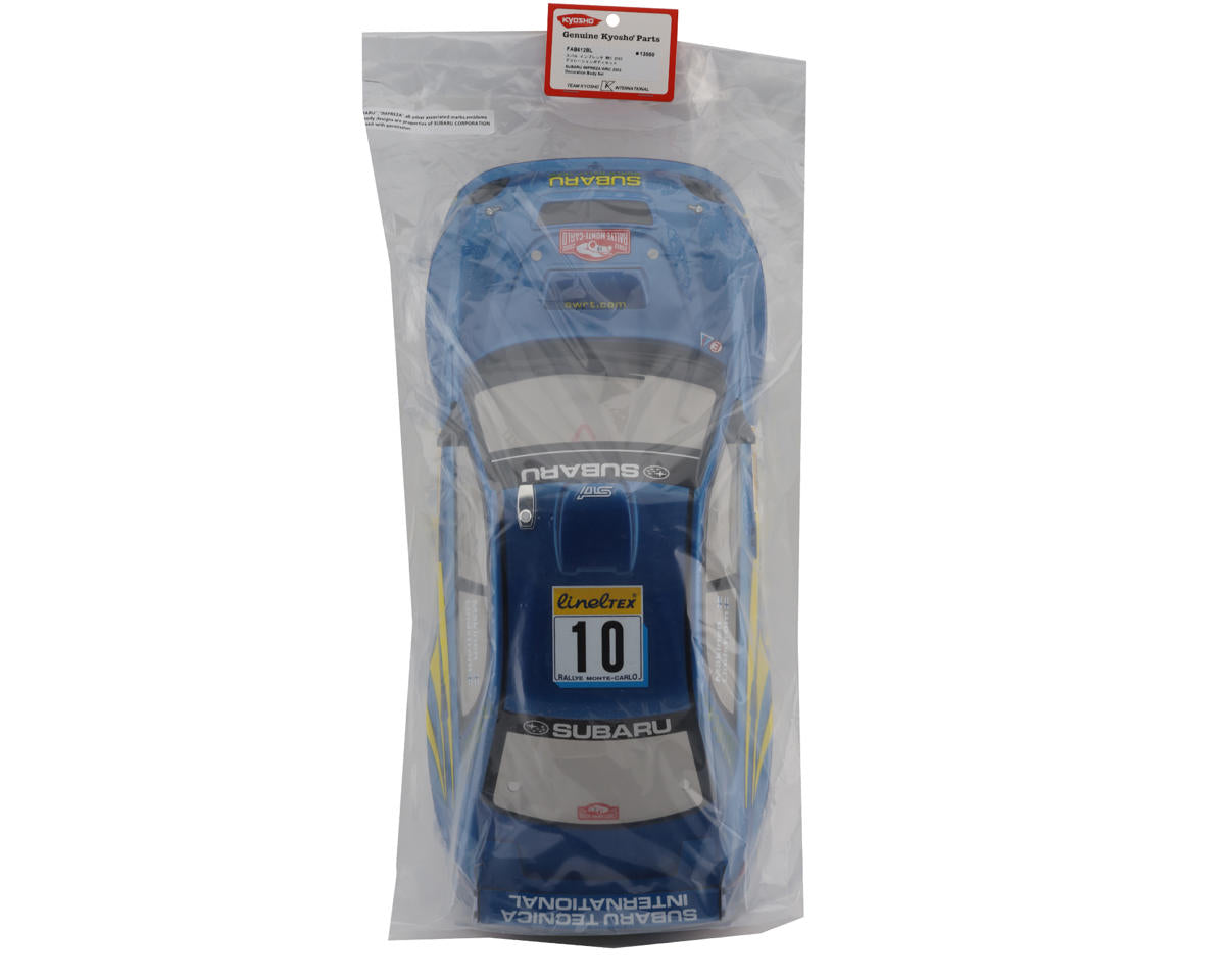 Kyosho Fazer Mk2 FZ02 2002 Subaru Impreza WRC 2002 Pre-Painted Body Set (Blue)