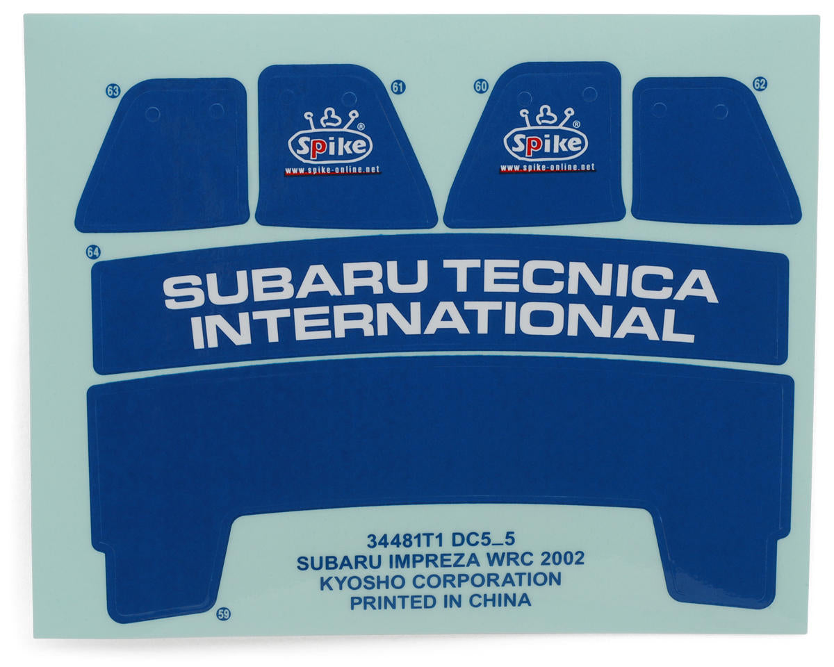 Kyosho Fazer Mk2 2002 Subaru Impreza WRC 2002 Body Set (Clear)