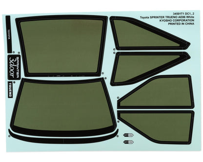 Kyosho Fazer FZD2 Toyota Sprinter Trueno AE86 1/10 Body Set (Clear)