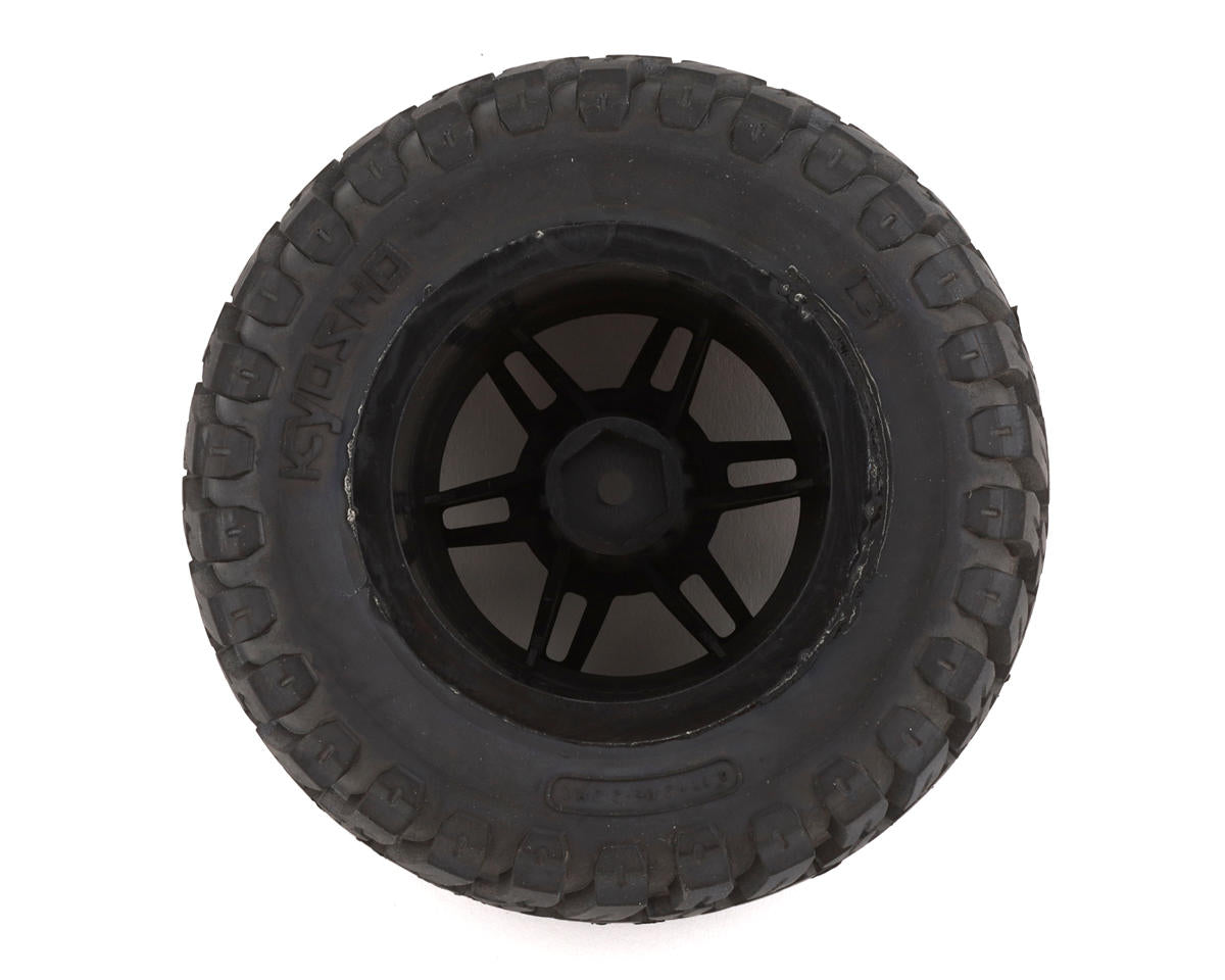 Kyosho Rage 2.0 Pre-Mounted Tire w/Black Wheel (2)