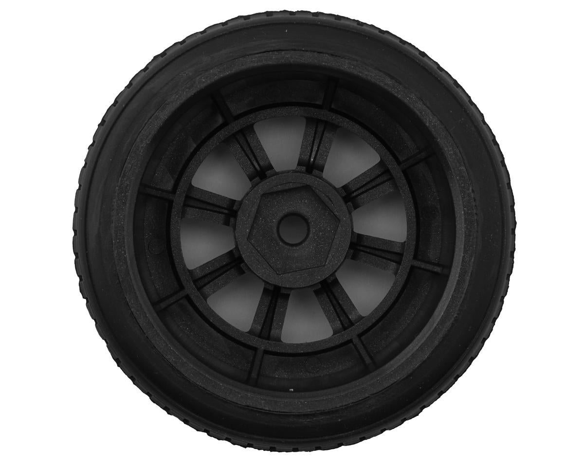 Kyosho Fazer FZ02 Pre-Mounted Vintage TC Tire w/8-Spoke Racing Wheel (Black) (2)