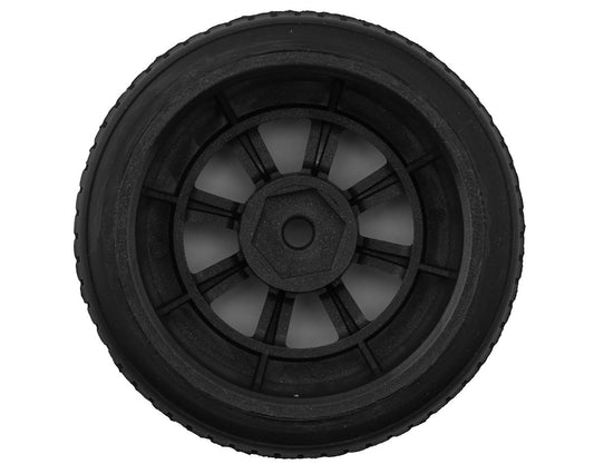 Kyosho Fazer FZ02 Pre-Mounted Vintage TC Tire w/8-Spoke Racing Wheel (Black) (2)