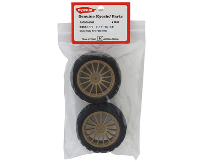 Kyosho Rally Pre-Mounted Tire (2) (Medium)