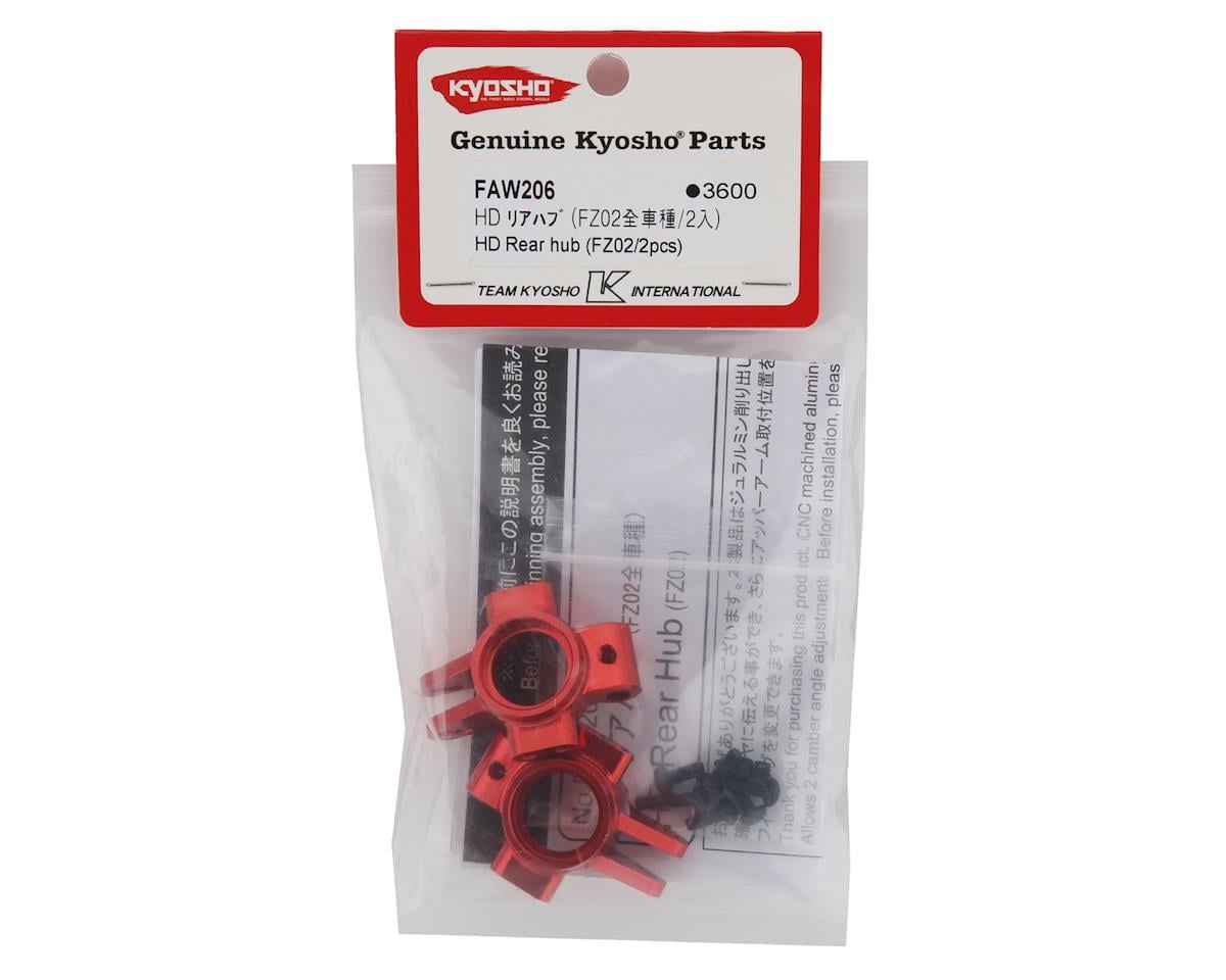 Kyosho FZ02 HD Rear Hub Set (Red)