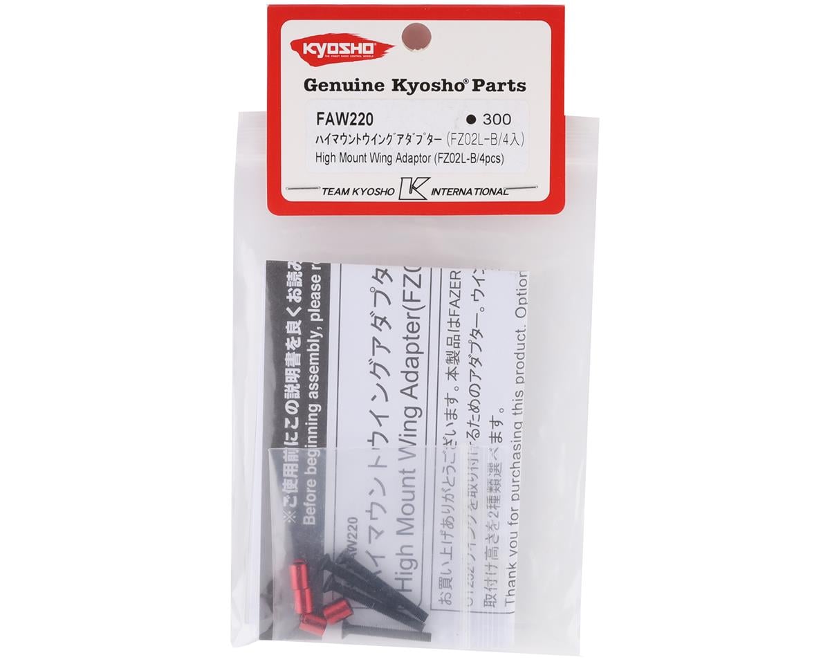 Kyosho FZ02L-B High Mount Wing Adaptor (4) (Rage 2.0)