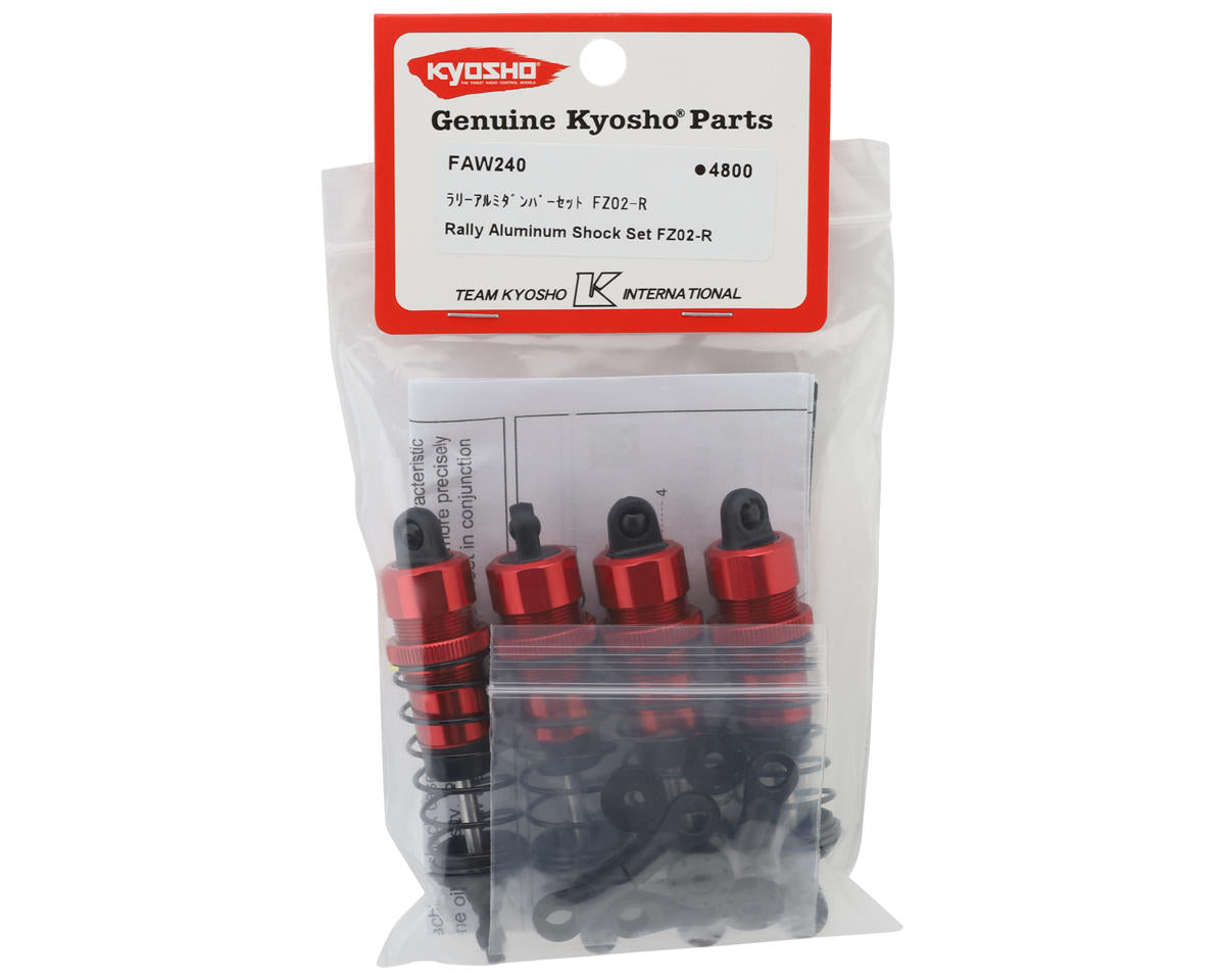 Kyosho Fazer Mk2 Pre-Assembled Aluminum Rally Shock Set (Red)