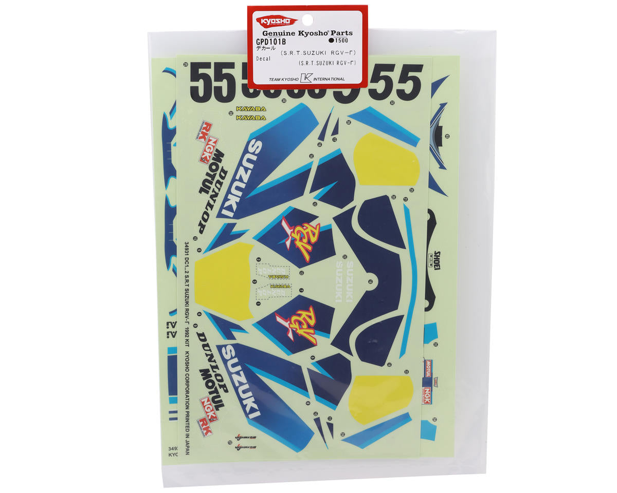 Kyosho Hang On Racer Suzuki RGV1992 Motorcycle Decal Sheets (2)