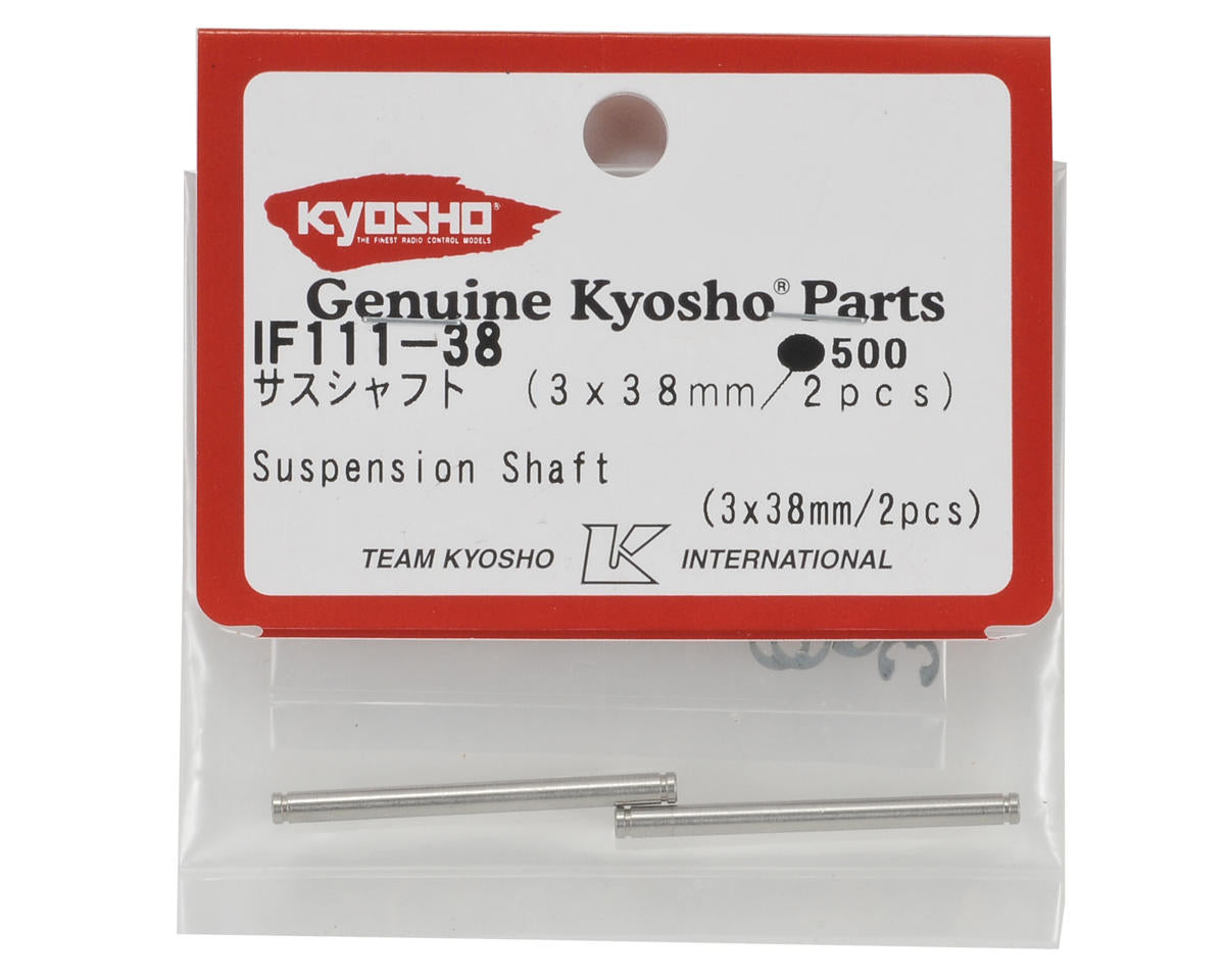 Kyosho 3x38mm Front Hub Suspension Shaft Set (2)