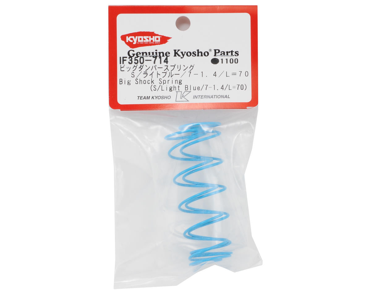 Kyosho 70mm Big Bore Front Shock Spring (Light Blue) (2)