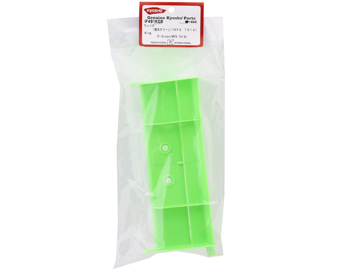 Kyosho MP9 TKI4 1/8 Plastic Wing Set (Green)