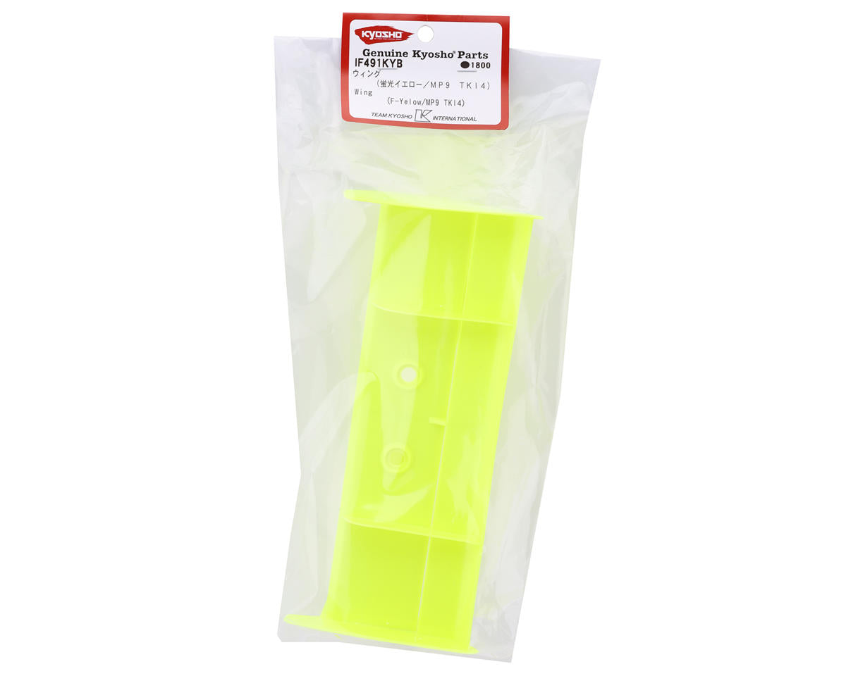 Kyosho MP9 TKI4 1/8 Plastic Wing Set (Yellow)