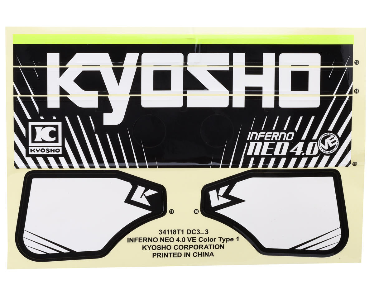 Kyosho Inferno NEO 4.0 VE 1/8 Buggy Body (Clear)