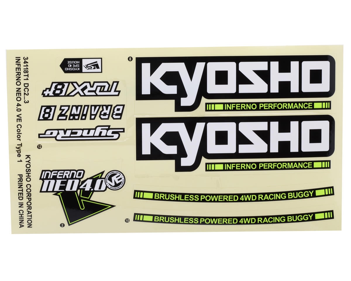 Kyosho Inferno NEO 4.0 VE 1/8 Buggy Body (Clear)