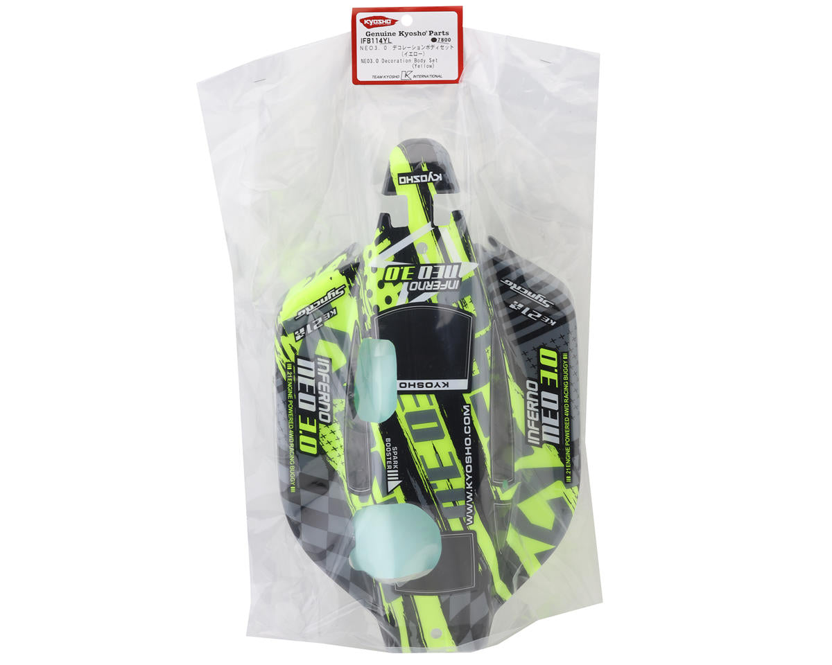Kyosho Inferno NEO 3.0 Pre-Painted Body Set (Yellow)