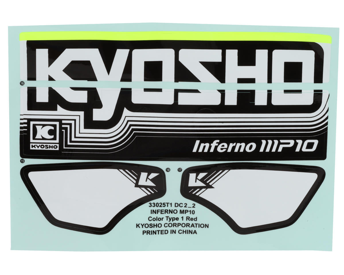 Kyosho MP10 ReadySet Inferno Pre-Painted Nitro Buggy Body (Red)