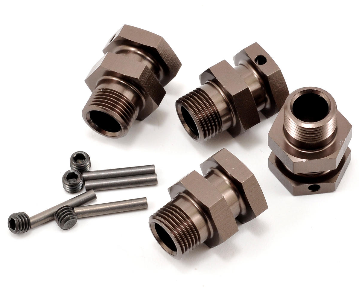 Kyosho 14mm Extended Wheel Hub Set (Gunmetal) (4)