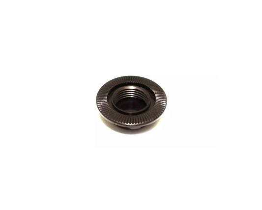Kyosho Serrated Flanged Aluminum 17mm Capped Wheel Hex Nuts (Gunmetal) (4)