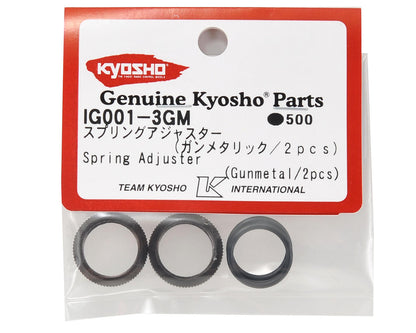 Kyosho Big Bore Shock Spring Pre-Load Collar Set (Gunmetal) (2)