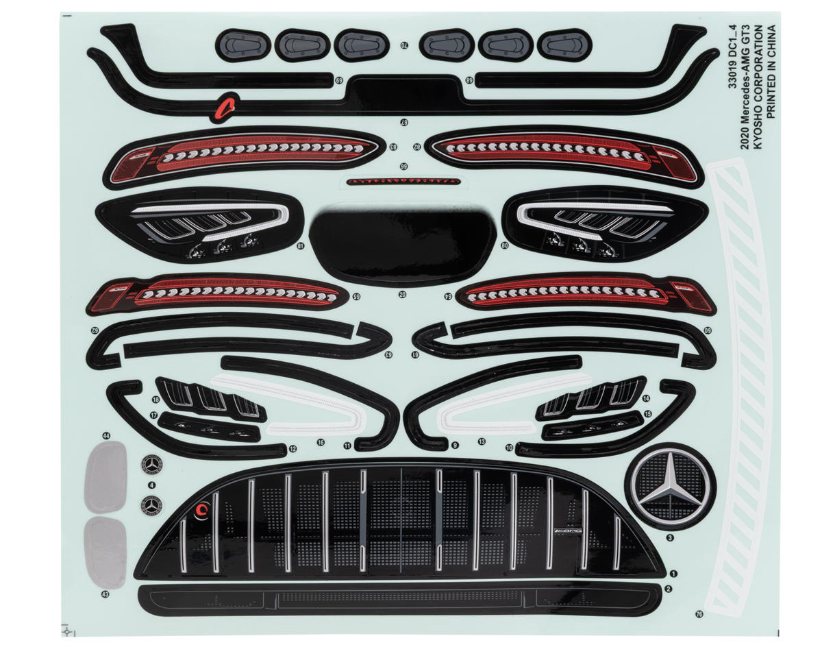 Kyosho Inferno GT2 2020 Mercedes AMG GT3 TC Body Set (Clear)