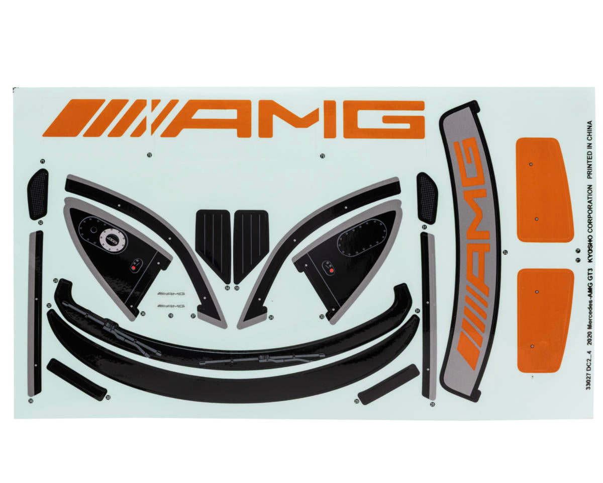Kyosho Inferno GT2 2020 Mercedes AMG GT3 TC Body Set (Clear)