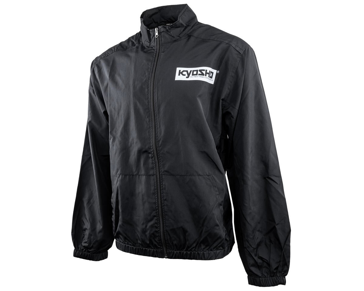 Kyosho Box Logo Full Zip Windbreaker Sweater (Black) (3XL)