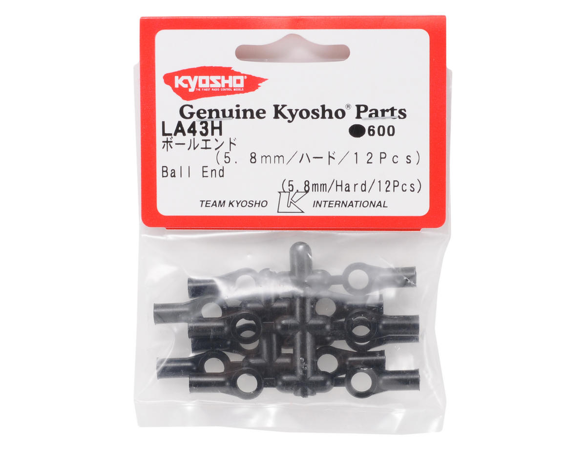 Kyosho 5.8mm Long Plastic Ball End (12) (Hard)