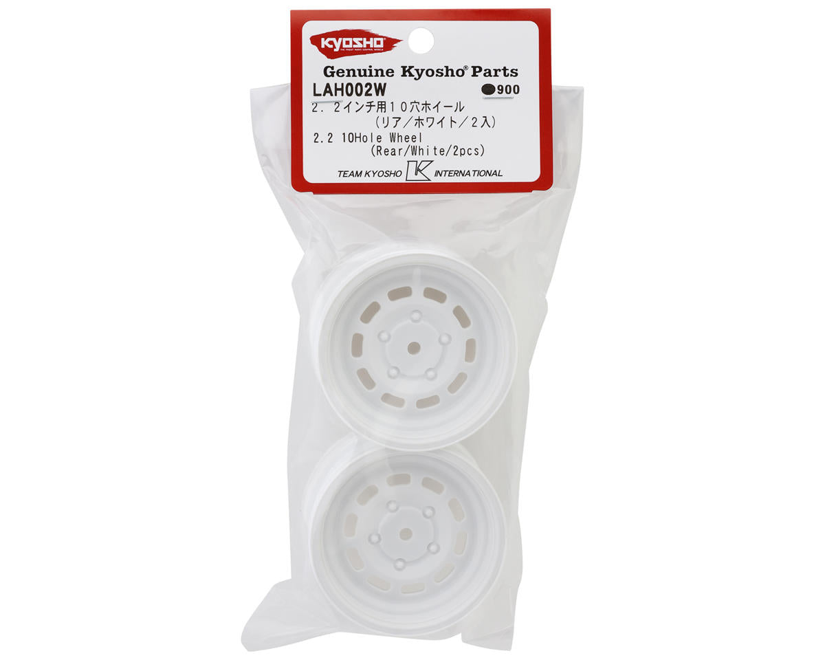 Kyosho Lazer SB 2.2" 10-Hole Rear Wheels (White) (2)