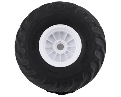 Kyosho USA-1 Pre-Mounted Monster Truck Tire & Wheel (White) (2)