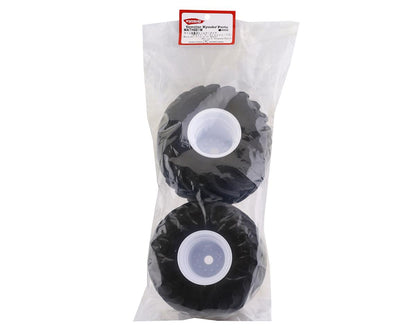 Kyosho USA-1 Pre-Mounted Monster Truck Tire & Wheel (White) (2)