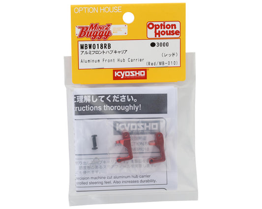 Kyosho Mini-Z MB-010 Aluminum Front Hub Carrier Set (Red) (2)
