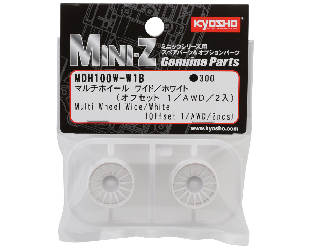 Kyosho Mini-Z AWD Multi Wheel (White) (2) (1mm Offset)