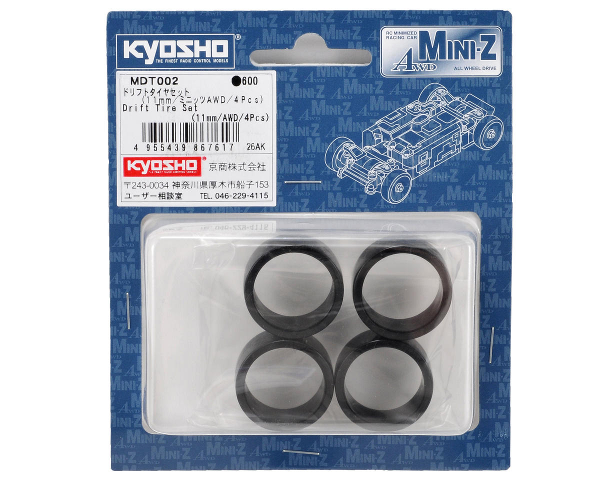 Kyosho Mini-Z 11mm AWD Drifting Tire Set (4)