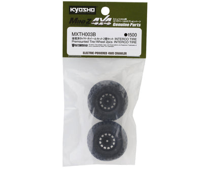 Kyosho Mini-Z MX-01 Interco Super Swamper Pre-Mounted Tires (Black) (2)