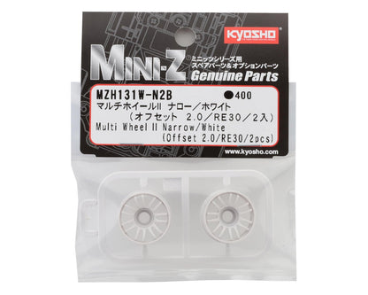 Kyosho Mini-Z Rays RE30 Multi Wheel II (White) (2) (Narrow) (2mm Offset)