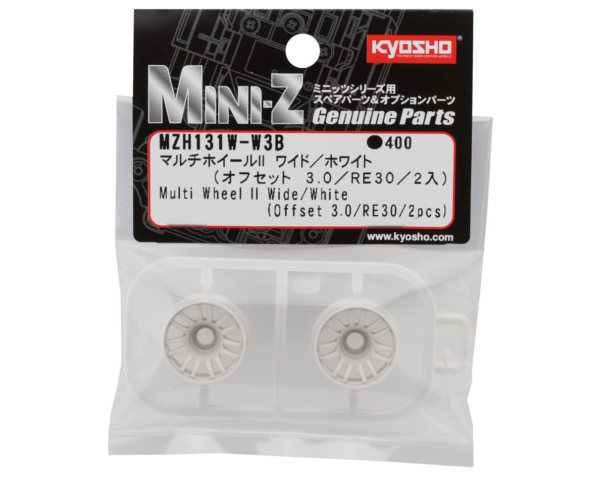 Kyosho Mini-Z Rays RE30 Multi Wheel II (White) (2) (Wide) (3mm Offset)