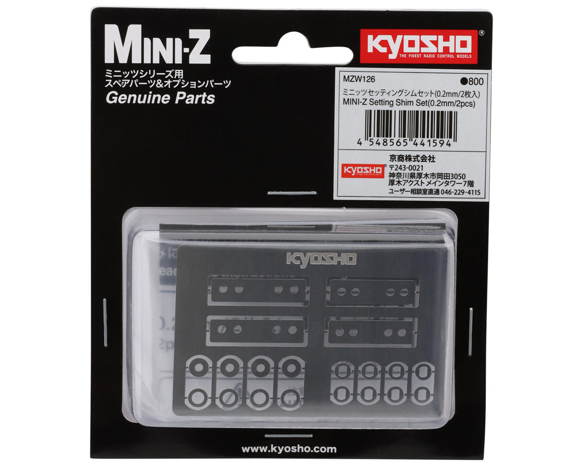 Kyosho Mini-Z Setting Stainless Steel Shim Set (40)
