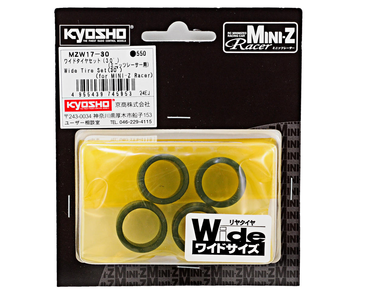 Kyosho Mini-Z 11mm Wide Tire Set (4) (30 Shore)