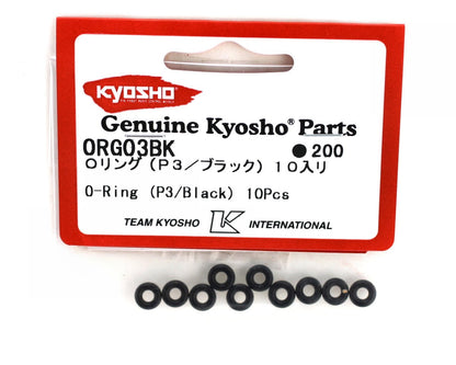 Kyosho P3 Black O-Rings (10)
