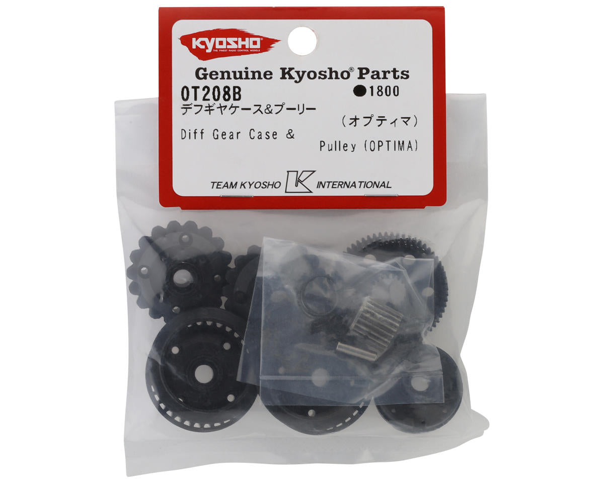 Kyosho Optima Differential Gear Case & Pulley Set