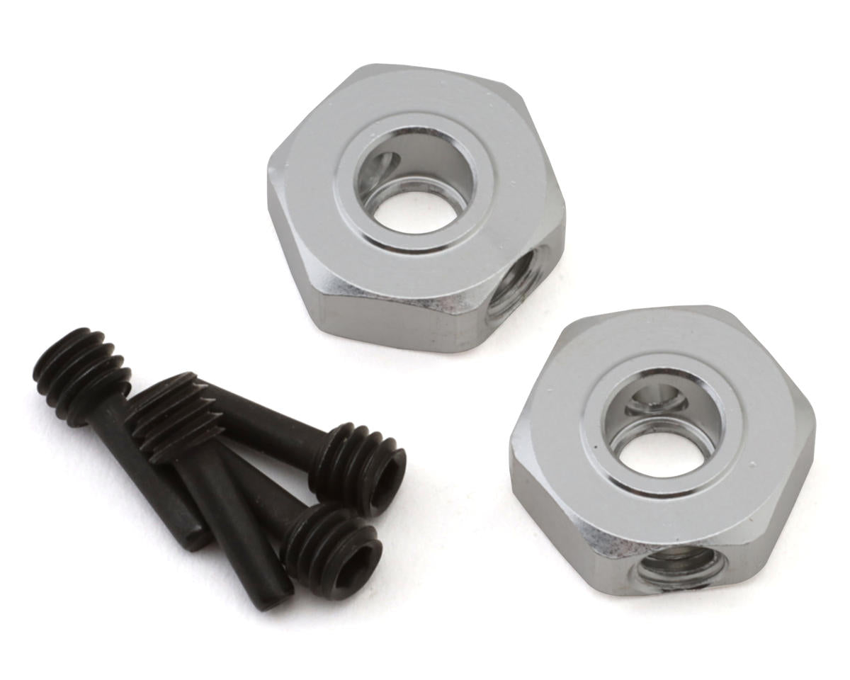 Kyosho Optima 12mm Wheel Hub Hex Adapters (Silver) (2)