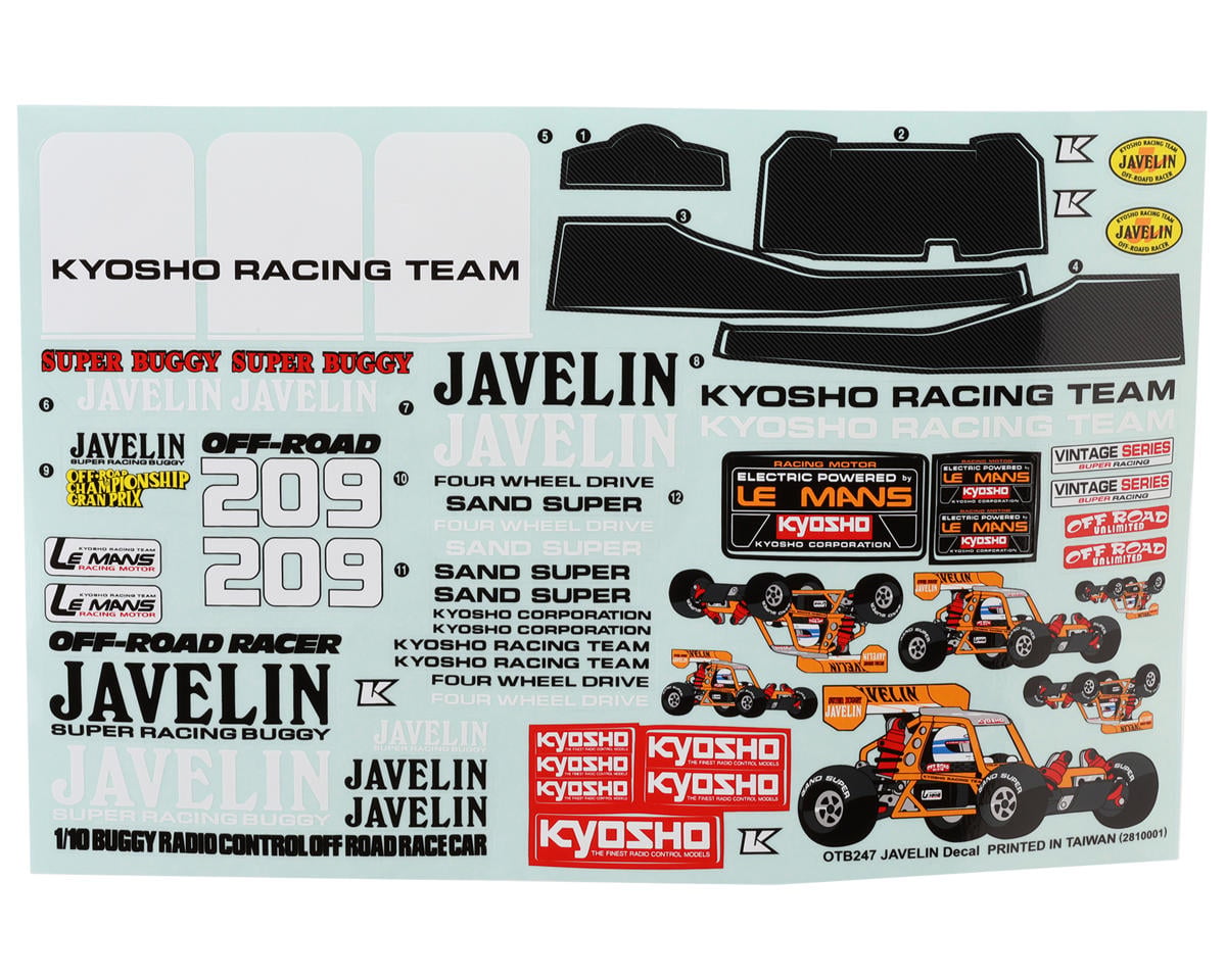 Kyosho Javelin Body Roll Cage (Black)