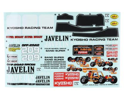 Kyosho Javelin Body Roll Cage Set (Orange)