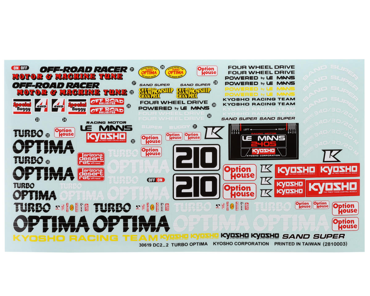 Kyosho Turbo Optima Gold Buggy Body Set (Clear)