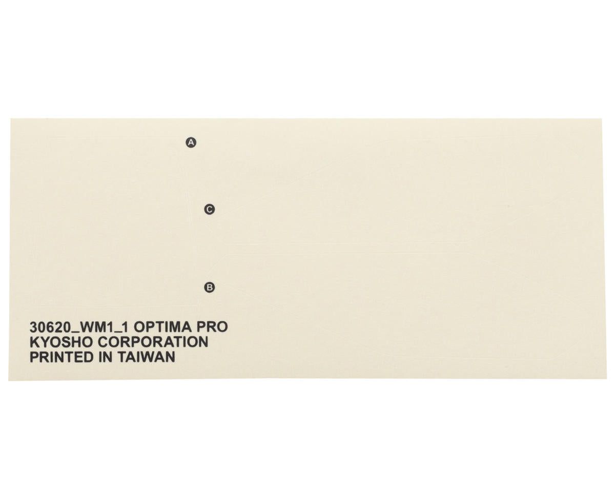 Kyosho Optima Buggy Body & Under Body (Clear)